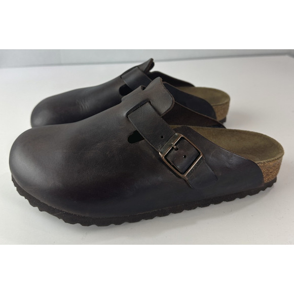 Birkenstock Boston Oiled Waxy Leather Buckle Clogs Slip On Sandal Shoes L6 M4 - Picture 10 of 15